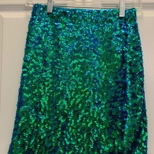Sequined mini skirt